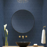DM5037 Cathedral Damask Indigo Wallpaper 