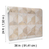 DT5002 BURLWOOD OGEE WALLPAPER