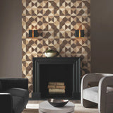 DT5003 BURLWOOD OGEE WALLPAPER