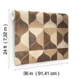 DT5003 BURLWOOD OGEE WALLPAPER