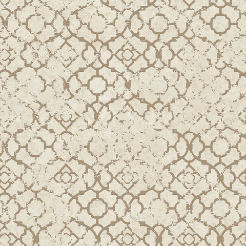DWP0246-05 Aged Quartrefoil Wallpaper