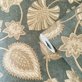 DWP0351-01 Flower Fan Shimmer Wallpaper 