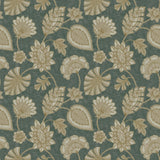 DWP0351-01 Flower Fan Shimmer Wallpaper 