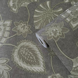 DWP0351-02 Flower Fan Shimmer Wallpaper 