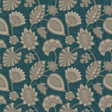 DWP0351-05 Flower Fan Shimmer Wallpaper
