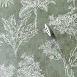 DWP0361-01 Floating Foliage Wallpaper