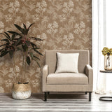 DWP0361-02 Floating Foliage Wallpaper 