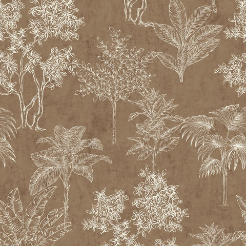 DWP0361-02 Floating Foliage Wallpaper 