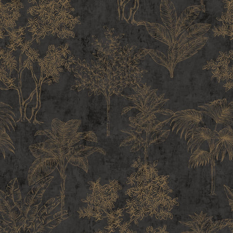 DWP0361-08 Floating Foliage Wallpaper