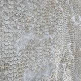 
Z10902 Dark Gray brass bronze metallic distressed fish scale plaster textured Wallpaper

