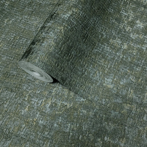 Z21711 Dark gray bronze faux sisal grasscloth fabric plaster textured plain wallpaper