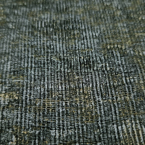 Z21711 Dark gray bronze faux sisal grasscloth fabric plaster textured plain wallpaper