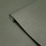 TS81907 Dark taupe heavy vinyl faux sackcloth textured plain contemporary wallpaper roll