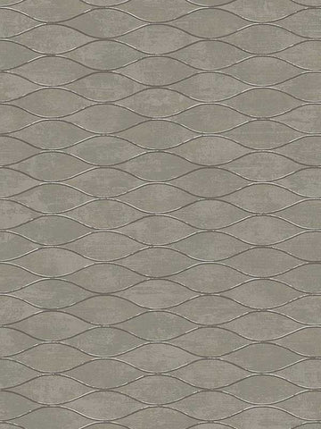 EG11107 Piccola Ogee Geometric Taupe Wallpaper