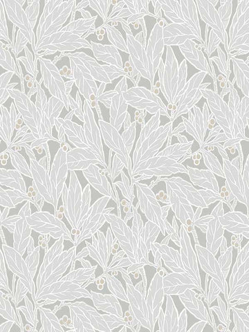ET12808 Leaf and Berry Daydream Grey Wallpaper