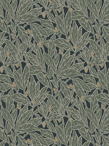 ET12814 Leaf and Berry Rosemary Wallpaper