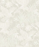 EW11010 Marsh Cranes Grey Wallpaper
