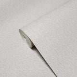 21625 Eggshell grayish cream gray-beige faux fabric textured contemporary wallpaper