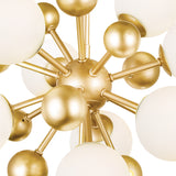 Element 8 Light Chandelier With Sun Gold Finish