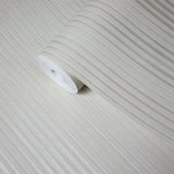Z90022 Embossed Contemporary Plain white cream faux fabric lines textured wallpaper 3D