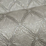 M50520 Embossed brass metallic faux fabric textured diamonds modern Wallpaper rolls 3D