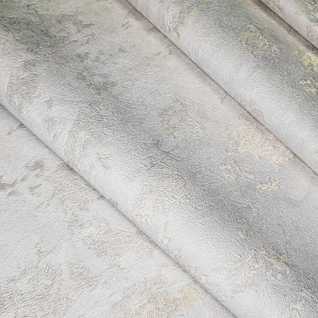 Z47032 Embossed contemporary ivory gold metallic faux plaster textured ...