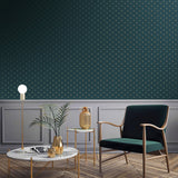 F-PL3005 Geo Key Boutique Metallic Wallpaper 