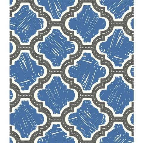 FA40401 Race Track Blue Wallpaper