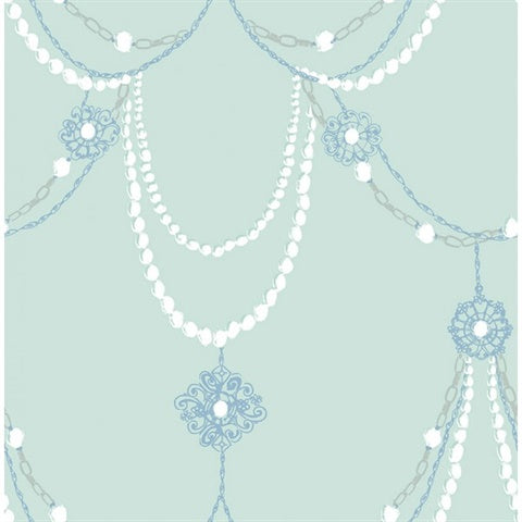 FA40704 Beads Blue Kids Wallpaper