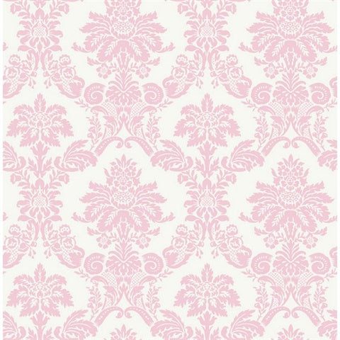 FA40901 Damask Pink Playdate Adventure Wallpaper