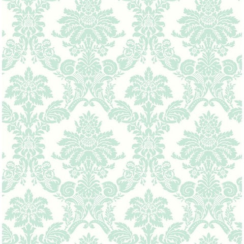 FA40904 Damask Green Playdate Adventure Wallpaper