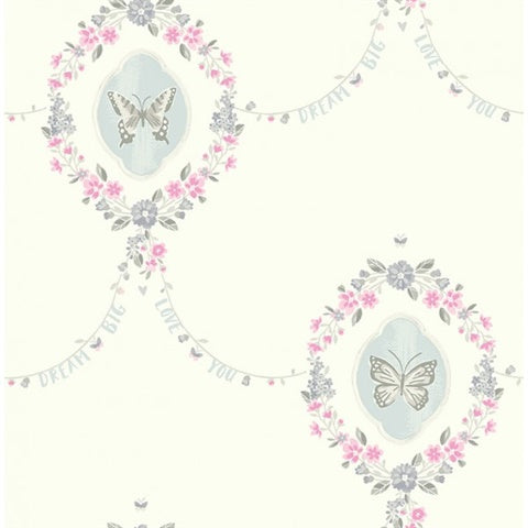 FA41408 Butterfly Flowers Playdate Adventure Wallpaper