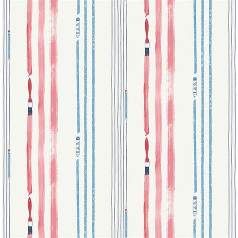 FA42402 Stripe Playdate Adventure Wallpaper