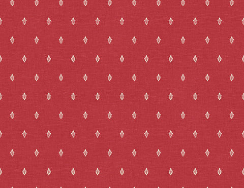 FC60601 Red Petite Feuille Sprig Wallpaper