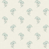 FC60808 Minty Grey Lotus Branch Floral Wallpaper