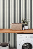 FC61500 Eliott Linen Stripe Wallpaper