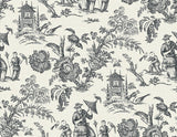 FC61800 Poppy Seed Colette Chinoiserie Wallpaper
