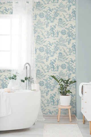 FC61802 Blue Colette Chinoiserie Wallpaper – wallcoveringsmart FC61802 Blue Colette Chinoiserie Wallpaper – wallcoveringsmart