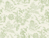 FC61804 Green Colette Chinoiserie Wallpaper