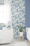 FC61812 Blue Colette Chinoiserie Wallpaper