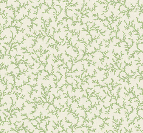 FC62104 Leaf Green Corail Wallpaper