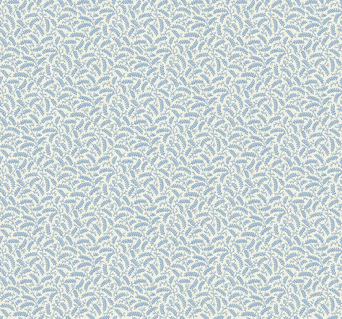 FC62202 Blue Spring Leaf Cossette Wallpaper