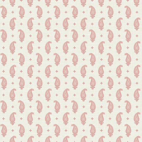 FC62411 Rustic Rouge Maia Paisley Wallpaper