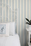 FC62502 Blue Andree Stripe Wallpaper