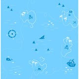 FD40278 Charlie Blue Treasure Map Wallpaper