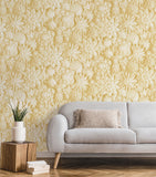 FD42597 Dacre Yellow Floral Wallpaper