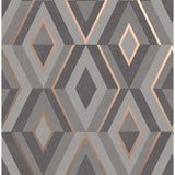 FD42607 Shard Charcoal Geometric Wallpaper