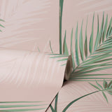 FD42680 South Beach Blush Fronds Wallpaper