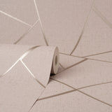 FD42682 Quartz Blush Fractal Wallpaper