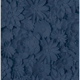 FD42690 Dacre Dark Blue Floral Wallpaper